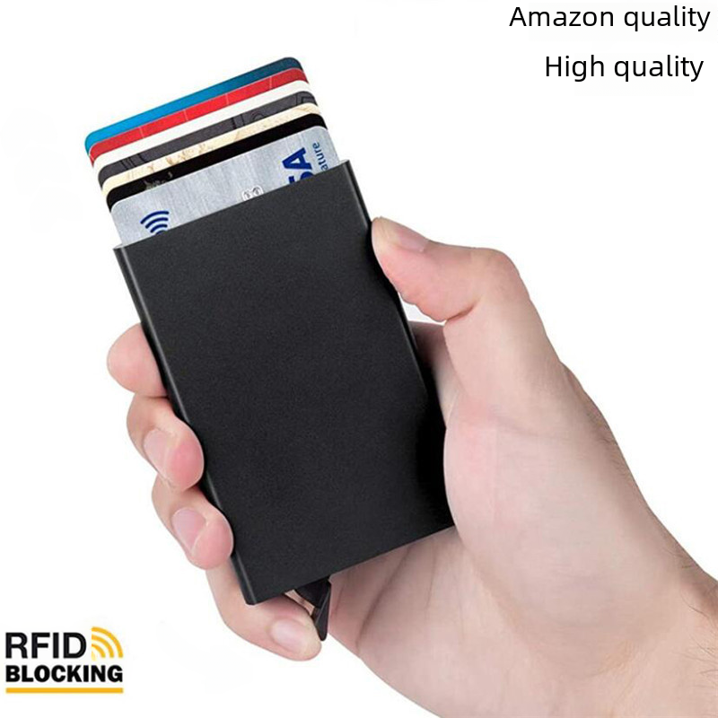 Anti-Magnetic Aluminum RFID Card Holder Wallet