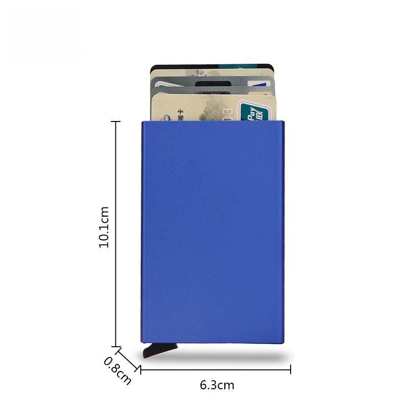Anti-Magnetic Aluminum RFID Card Holder Wallet