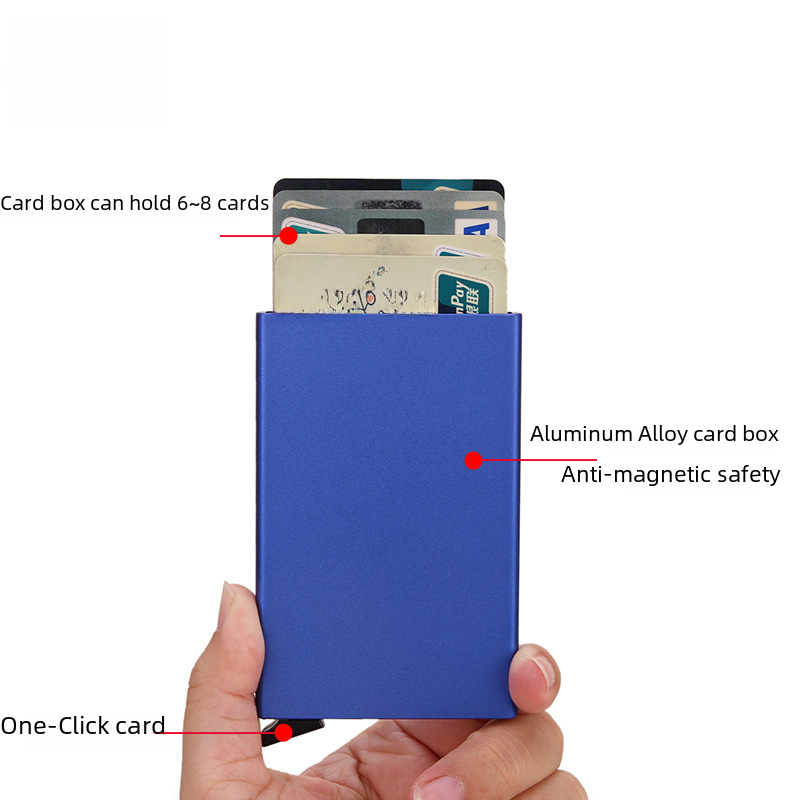 Anti-Magnetic Aluminum RFID Card Holder Wallet